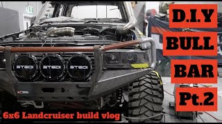 HOW TO MAKE A CUSTOM BULL BAR FRONT BUMPER 4K [upl. by Eetsirk]