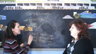 Lesson 3  Greetings Throughout the Day  Learn English with Jennifer [upl. by Hylan]