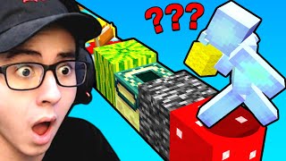 Minecraft Bedwars But BLOCKS Are RANDOM [upl. by Eldrid564]