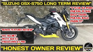 SUZUKI GSXS750 Owner Review  Insta 360 X3  HJC Helmet  FreedConn KY Pro Reviews [upl. by Gleeson]