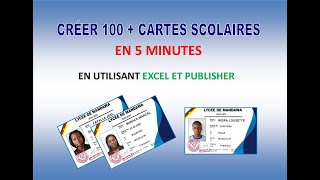 Comment créer 100 cartes scolaires en 5 minutes [upl. by Enneicul506]