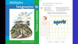 El calendario de nuestras festividades agosto página 10  Múltiples lenguajes trazos y números [upl. by Adela]