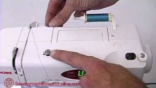 Janome Sewing Machine Threading [upl. by Leavy]