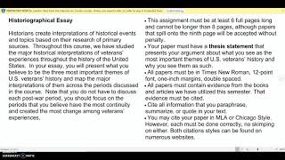 Historiographical Essay [upl. by Eillen]