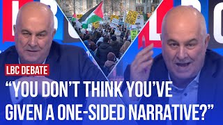 LBC caller quotdisgusted by doublestandardquot in coverage of Gaza protests [upl. by Aciruam730]