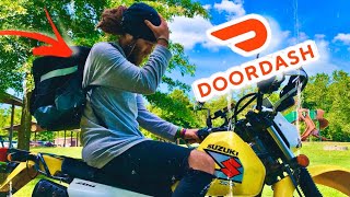 I Quit My Job to DOORDASH On My Motorcycle Gig work food delivery [upl. by Naig]