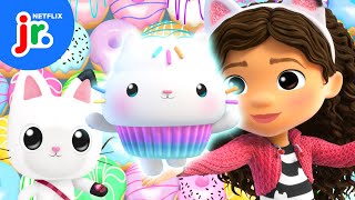 Celebrate Cakeys Birthday 🧁 Gabbys Dollhouse  Netflix Jr [upl. by Yerocal329]