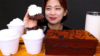 🍫Chocolate Castella😍 초코덕후의 폭신폭신한 초코폭탄 카스테라 먹방❤ Fresh cream Maltesers Milk Mukbang [upl. by Narmi]