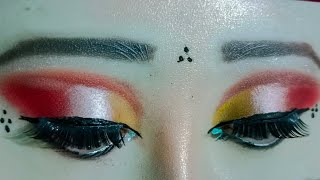 Navratri special eyemakeup look 💞💕eyemakeuptutorial navratrispecial shortfeed shorts ytshorts [upl. by Cynthie]