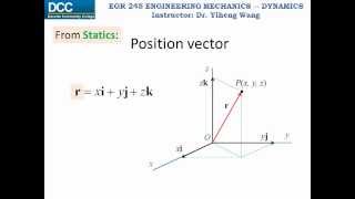 Dynamics Lecture 02 Particle kinematics Rectilinear continuous motion part 1 [upl. by Ydurt]