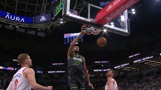 HIGHLIGHTS Timberwolves have dunk party against Knicks [upl. by Anitak]