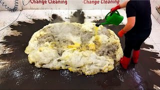 New method Vl Terrible dirty sweet rug cleaning satisfying ASMR [upl. by Euseibbob823]