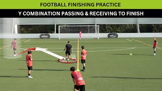 Y Combination Passing amp Receiving To Finish Football Practice [upl. by Ybrek]