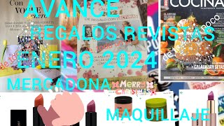 AVANCE REGALOS REVISTAS ENERO 2024 MERCADONA BAJADAS DE PRECIO INTERESANTES MAQUILLAJE YA LLEGO 🎁 [upl. by Cerf475]