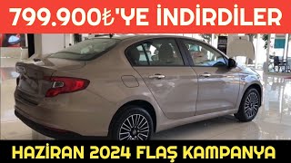 HAZİRAN 2024 FIAT EGEA FLAŞ İNDİRİMİ  799900₺YE EGEA [upl. by Ydissac]