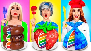 Me vs Grandma Cooking Challenge  Cake Decorating Funny Hacks by YUMMY JELLY [upl. by Llekcm]