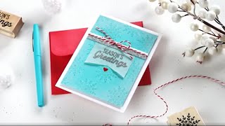 Life Is Beautiful Season Greeting Cards  Card Making Tutorial  Stampin Up [upl. by Weinshienk]