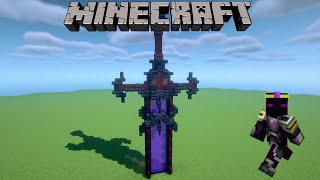 Minecraft How to build a Nether Sword Portal [upl. by Prochoras]