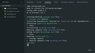 Setup Nodejs App With Typescript With In 15 Seconds With One Command [upl. by Ainahpets]