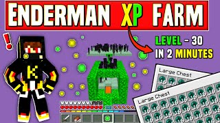 Easy  Best ENDERMAN XP Farm In Minecraft 120😱 In HINDI  Pocket  Bedrock [upl. by Syah480]