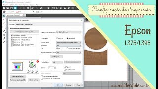 Configuração de Impressão Epson L395 e L375 [upl. by Alcina12]
