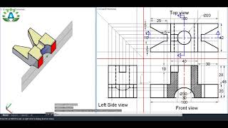 SECTIONAL VIEW  ENGINEERING DRAWING [upl. by Devitt]