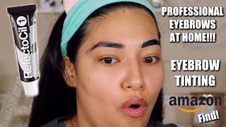 HOW TO TINT YOUR EYEBROWS AT HOME YOU WILL LOVE THIS  ALEXISJAYDA [upl. by Amein154]