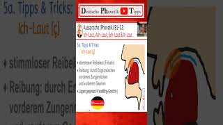 Aussprache ICHLaut quotCHquot  Frikativ  Reibelaut  ç   Deutsche Phonetik shorts shortsyoutube [upl. by Asiulana822]