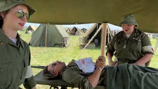 Thursday Vlog WW2 Weekend Reading PA 2024  128th Evac Set Up And Shenanigans [upl. by Cirdek]