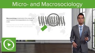 Micro and Macrosociology Functionalism amp Conflict Theory – Psychology amp Sociology  Lecturio [upl. by Eatnohs]