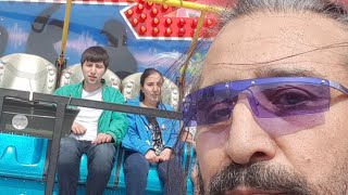 Feramuz Buyukhan Tiel kermis Muhammed ve Maide nur cocuklarimla Lunapark keyfi [upl. by Syl]