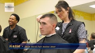 US Army Barber Shop at Joint Base LewisMcChord [upl. by Curtis]