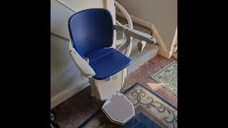 Stannah 260 Siena Stairlift with a internal bend rail [upl. by Meir]