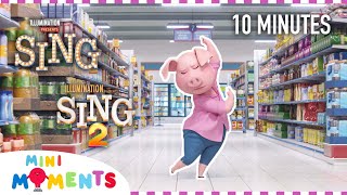 All of Rositas Songs in Sing and Sing 2 🐷🪩  10 Minute Compilation  Movie Moments  Mini Moments [upl. by Autry]