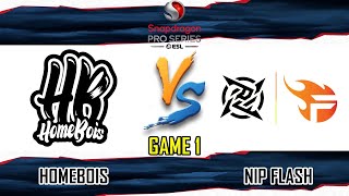 HOMEBOIS VS NIP FLASH  GAME 1  SNAPDRAGON PRO SERIES MLBB SEASON 5  HB VS NPFL BM [upl. by Alta]