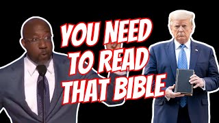 Baptist Preacher Sen Raphael Warnock Says Trump Should Read His Bible in Rousing Speech at DNC [upl. by Barnaby]