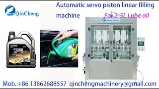 automatic lubricant oil filling machine linear servo control piston filling machine [upl. by Dumah]