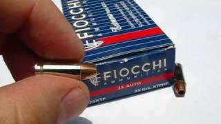 25 ACP  Fiocchi XTP  Ammo Test [upl. by Alyosha]