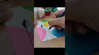 Abstract botanical art in 60 seconds 🌿✨ shorts diy art boho leaf abstractpainting viralvideo [upl. by Llenod202]