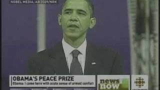 Full Obamas Nobel Speech Part 1 of 4 [upl. by Michelle764]