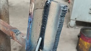 how to weld vertical downhill 6013 [upl. by Eicam]