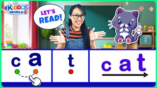 Teach Kids How to Read 3Letter Words  Easy Way to Learn Reading for Kids with Miss V [upl. by Curtice]