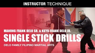 EVADE AND DEFLECT DRILL in Filipino Martial Arts  Delo Family FMA  Kali  Eskrima  Arnis [upl. by Kimberly]