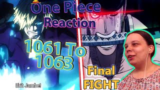 One Piece Reaction Episode 1061 1062 1063 [upl. by Eicak]