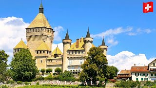 Beautiful Medieval Swiss Towns 🇨🇭  Murten Morges 2024  Must Visit Place  4K Travel Vlog [upl. by Suivatnad847]