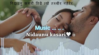 Nidaunu kasari timro tyo Tasbir naherera lyrics ♥ 🎶 Salil Maharjan  Chitta Bujhaunu Lyrics [upl. by Eihctir]