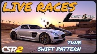 CSR Racing 2  SLS AMG Black Series  Tune amp shift pattern  Live races [upl. by Iret]