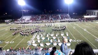 Petal High School marching band at Oak Grove [upl. by Annaiv]