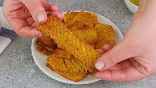 Crispy accordion potatoes a delicious side dish to prepare in minutes [upl. by Hendrika]