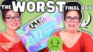 The WORST END to a SHOCKING CALENDAR  QVC 12 Days of Beauty Advent Unboxing [upl. by Sibylle244]